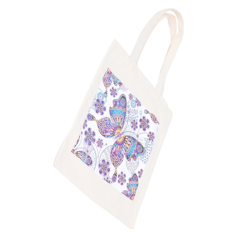 DIY Diamond Painting Shopping Bag Rhinestones Painting Tote Bag with