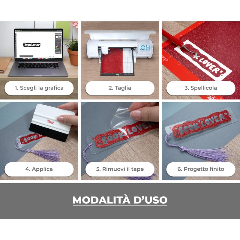 Siser EasyPSV Glitter - Vinile Adesivo Permanente Glitterato Brick red
