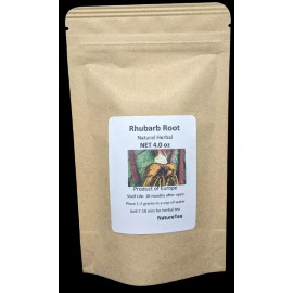 Nature Tea Rhubarb Root - Dried Rheum officinalis Root Granule from Nature, Wild Crafted - 1oz.