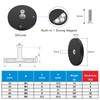 Wukong Rubberised Magnets Diameter 43 mm, Pack of 2 Strong