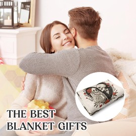 Gifts for Her Him, Wedding Anniversary Blanket for Wife Husband 60"x50", Engagement Wedding Gifts for Couples Newlyweds, Romantic I Love You Gift, Christmas Birthday Gift for Boyfriend Girlfriend