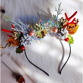 Christmas Headband High-Top Women's Hair Accessory lf1480 Free Size/2 10ea