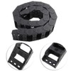 R55 25mm x 57mm Black Plastic Cable Wire Carrier Drag