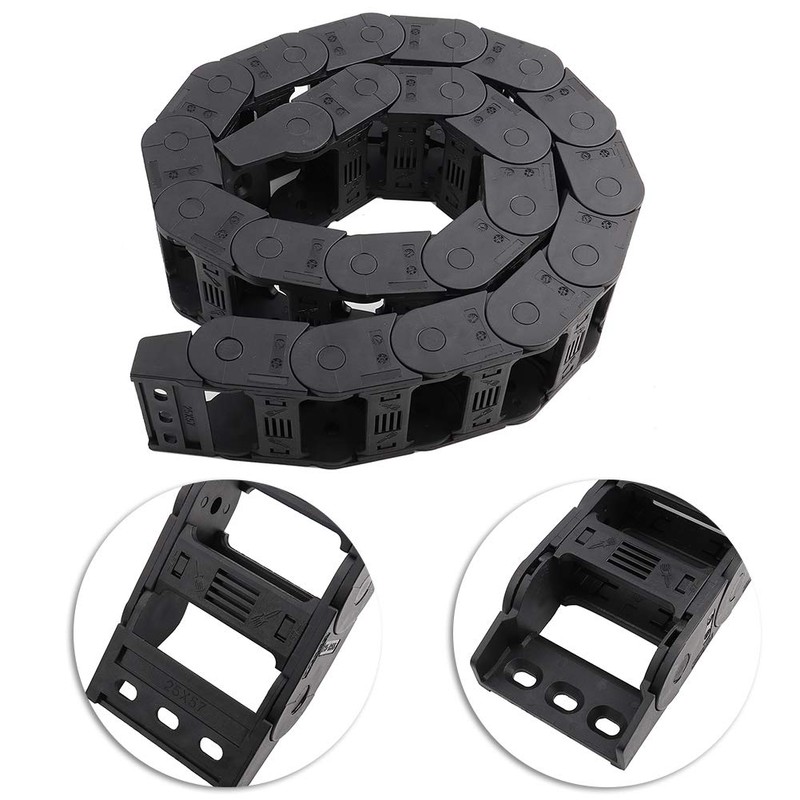 R55 25mm x 57mm Black Plastic Cable Wire Carrier Drag