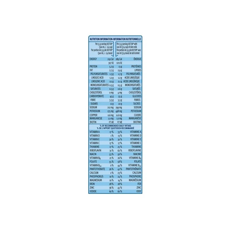 Vector Kellogg's Vector Protein Breakfast Cereal, Jumbo, 850g (2 Pack)