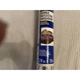 EverBilt Reflective Foil Insulation Roll Double Bubble 24" X 10FT R3-R21
