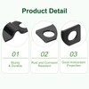 uxcell 100Pcs U-Shaped Pipe Clamp, 1/8 Inch(3mm) 2 Hole U-Tube