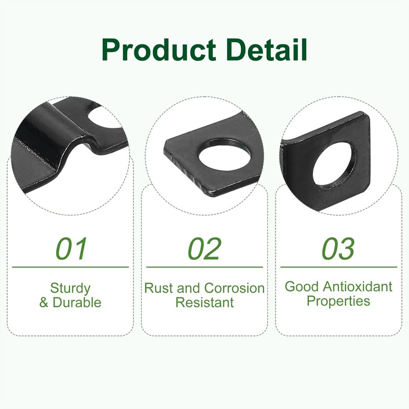 uxcell 100Pcs U-Shaped Pipe Clamp, 1/8 Inch(3mm) 2 Hole U-Tube