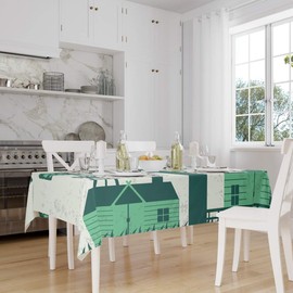 Le Jardin du Lin Kitchen Decoration, Tablecloth, 140cm x 160cm - Designed and Manufactured in Turkey