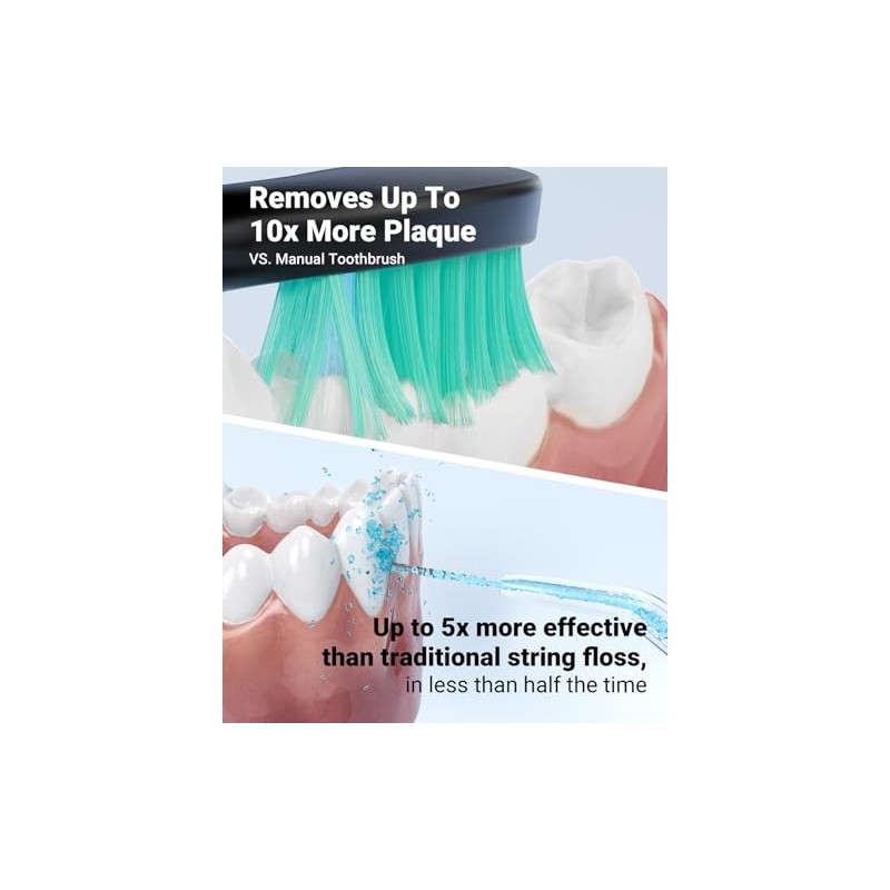 Cepillo de dientes eléctrico para riego oral y cepillo de