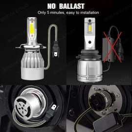 SHENKENUO 4X For Toyota HiAce 2006-2022 Combo Headlight High/Low Beam Fog Light 4X Bulbs