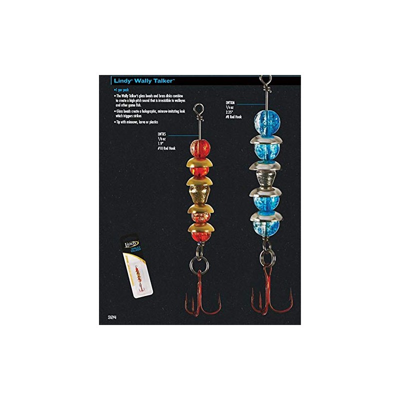 Lindy LWTKM54 Wally Talker Hook, Blue , 1/4 oz