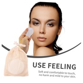 Baluue 6pcs Makeup Remover Pad Cosmetics Remover Pads Facial Cotton Pad Makeup Removal Cotton Facial Pads Reusable Washable Makeup Pads Makeup Remover Round Makeup Remover Cotton