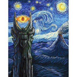 NAIMOER Diamond Painting Kits for Adults, DIY Full Drill 5D Diamond Art Starry Night Diamond Painting Perfect for Relaxation and Home Wall Decor 30x40cm