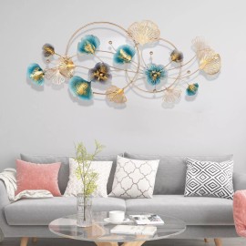 3D Metal Engraving Ginkgo Wall Decor Hanging Art Decor For Bedroom Living Room