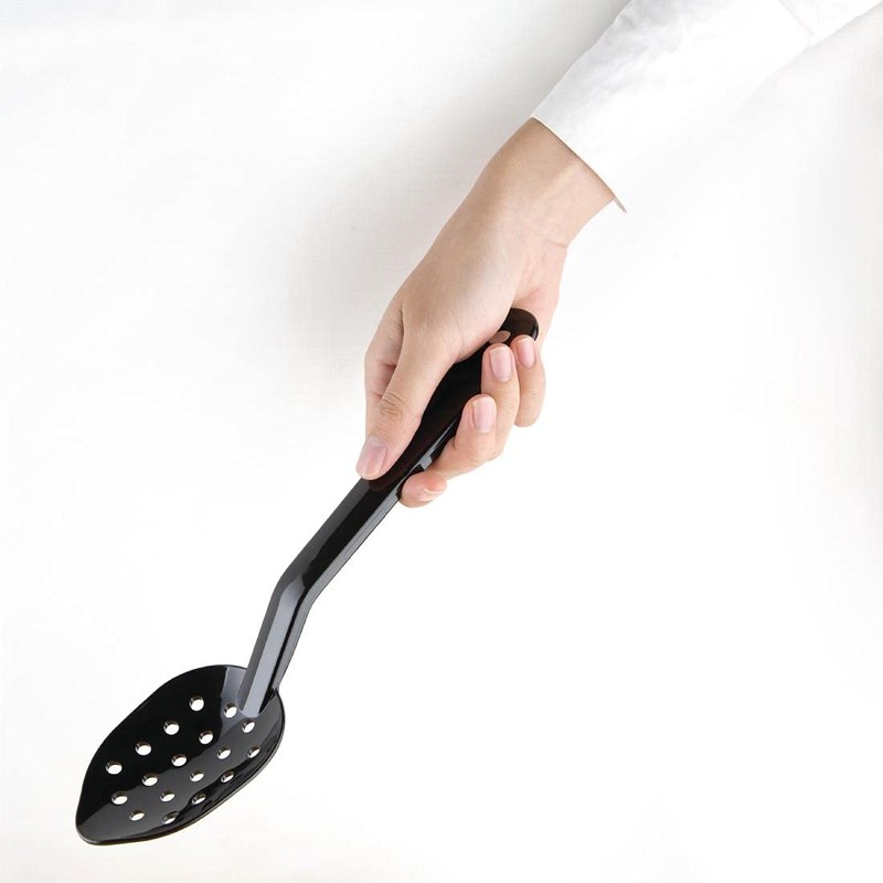 Kristallon Perforated Serving Spoon 11in 290mm Kitchen Food Cooking Utensil
