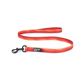 Mountain Paws Waterproof Nylon Dog Lead, 1.15m Heavy Duty Long Leash, Soft PVC Grip, Anti-Odour and Wipe Clean, Orange