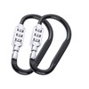 MyyYiTar 2pcs Large 3.8 inch Carabiner with Built-in 3-Digit Combination