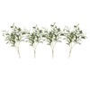 CURTEK 4 Pcs Artificial Olive Branches for Vases 19 Inch