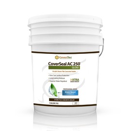CoverSeal AC250 Wet Look Stone, Tile, Concrete Sealer, High Gloss,Water Based (5 gal)