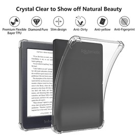 Aircawin for 6'' Kobo Nia Case Clear,Slim Clear Case for Kobo Nia 2020 (Model N306),Shockproof Lightwheight Soft TPU Transparent Back Cover Shell for Kobo Nia E-Reader-Clear
