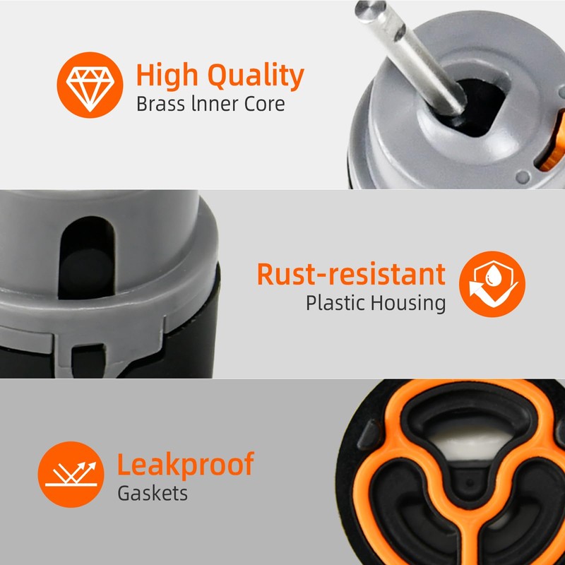 RP50587 Replacement Cartridge Valve Compatible with Delta DST Single Handle