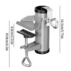 Heavy Duty Upgraded Parasol Holder, Cast Iron Umbrella Clamp, Flexible