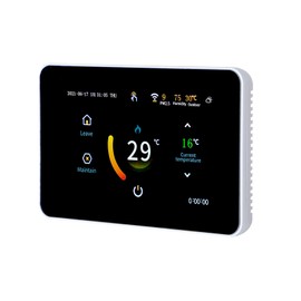 85-275V Wi-Fi Smart Thermostat Programmable Thermostat 5+2/6+1/7 Days Schedule APP Remote Control Voice Control Compatible with Alexa Google Assistant ℃/℉ PM2.5 Humidity Weather Display Digital