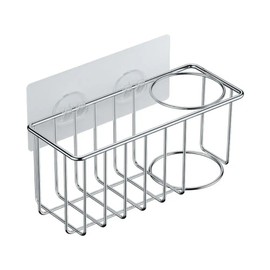 PureLiving Kitchen Sink Sponge Holder Stainless – Rustproof Double-Layer Stainless Steel Caddy