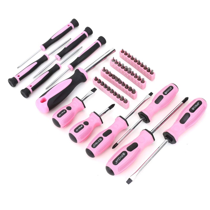 FASTPRO 267-Piece Pink Tool Set, Home Repairing Tool Kit with