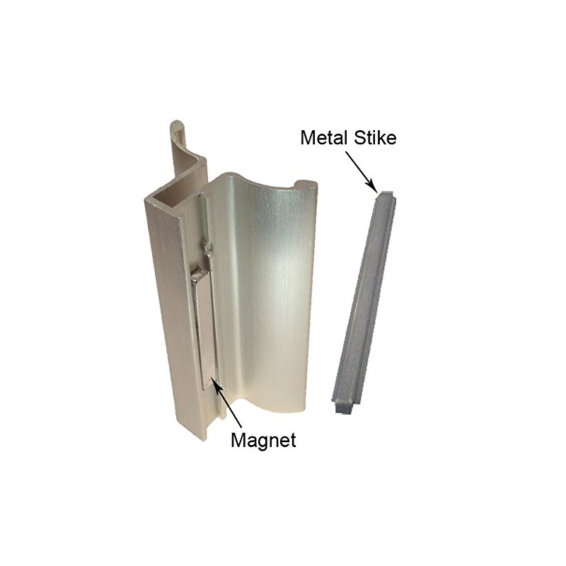 Gordon Glass Co. Brushed Nickel Frameless Shower Door Handle with