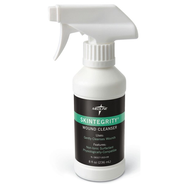 Medline Skintegrity Wound Cleanser, 8 ounce Spray Bottle, for wound