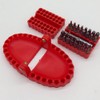 Denture Screwdriver Bit Organizer Holder with Magnetic Base,Drill Bit Holder