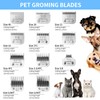MEMIRY 3 Pcs Size 10# Detachable Dog Grooming Blades, Compatible