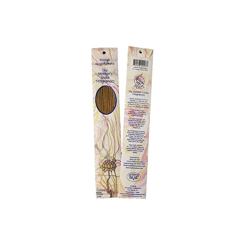Mother's India Fragrances Incense - Hansa 12 Stick Packets 10"