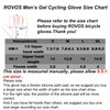 ROVOS Mountain Bikes Gel Padded Gloves Men Half Finger Bikes