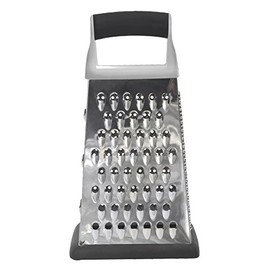 Dexam Stainless Steel Four Sided Box Grater, Silver, one Size