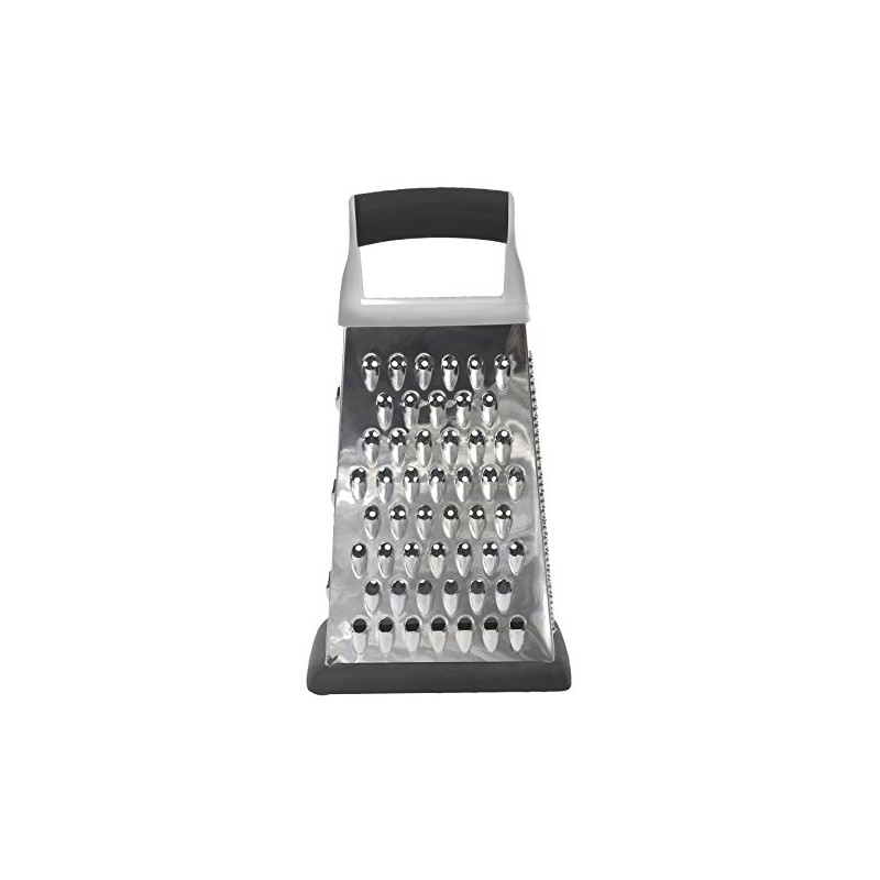 Dexam Stainless Steel Four Sided Box Grater, Silver, one Size