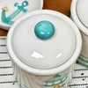 Darthome Lighthouse Kitchen Canisters Set Of 3 Glazed Ceramic Seaside