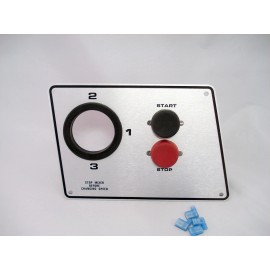 Replaces Hobart Hobart Mixer D300 Etched On Off Switch Control plate. , With Grommet