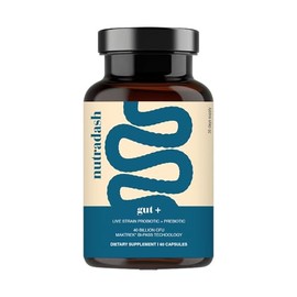nutradash Gut Probiotics for Women - Gut+ Probiotic Supplement - Gut Probiotics for Men (60 Capsules - 1 Month Supply)