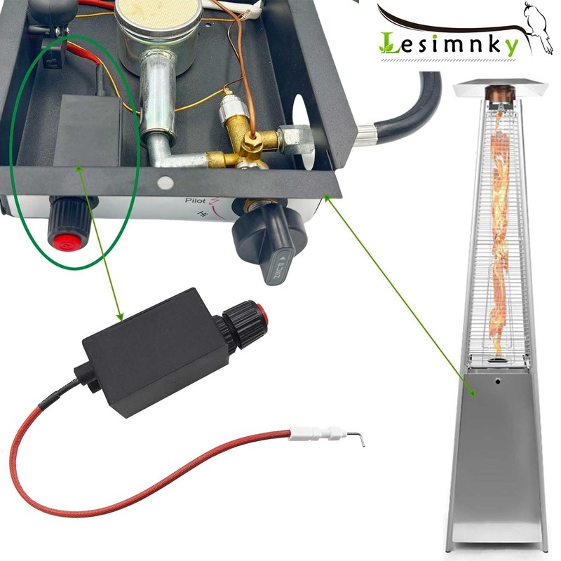 Patio Heater Electronic Push Button Pluse Igniter & Wire Patio