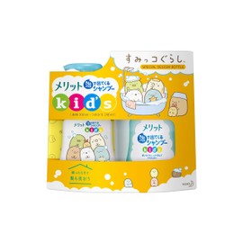 Merit Sumikko Gurashi Bubble Shampoo Special Design Bottle + Refill Set (Design Bottle 10.1 fl oz (300 ml) + Refill 240 ml, 2 Pack Assortment