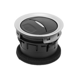 VekAuto Center Dash A/C Outlet Compatible for Ford Fiesta 2013-2016, Durable ABS Black Silver Tone Air Vent Panel