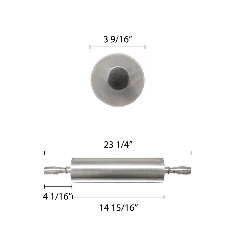 Thunder Group 15 Inch Aluminum Rolling Pin