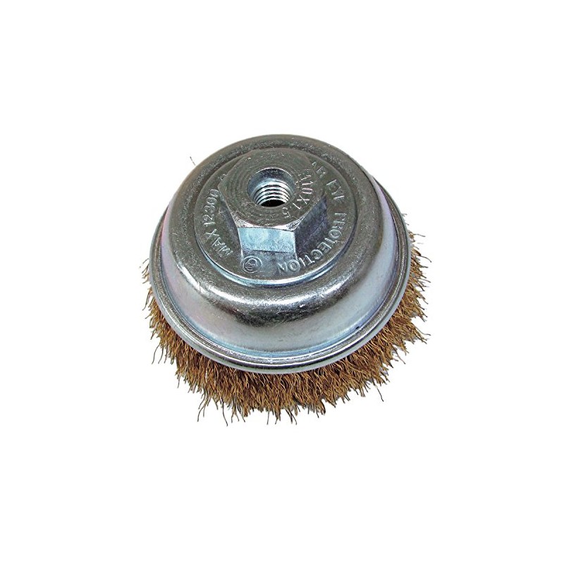 Yanase Cup Brush, Steel Wire Plated Wire, Diameter 3.0 inches