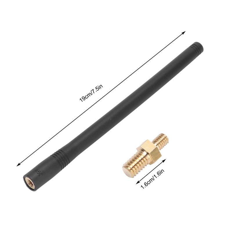 7.5in Black Radio Antenna Modified Fits for Jeep Wrangler 2007-2017
