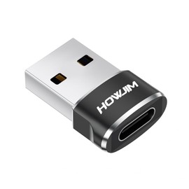 HOWJIM USB Type-C Conversion Adapter USB C Conversion Adapter Ultra Compact QC2.0 Fast Charging and High-Speed Data Transfer Sync Type C (Female) to USB 2.0 (Male) OTG Compatible Earphone Compatible