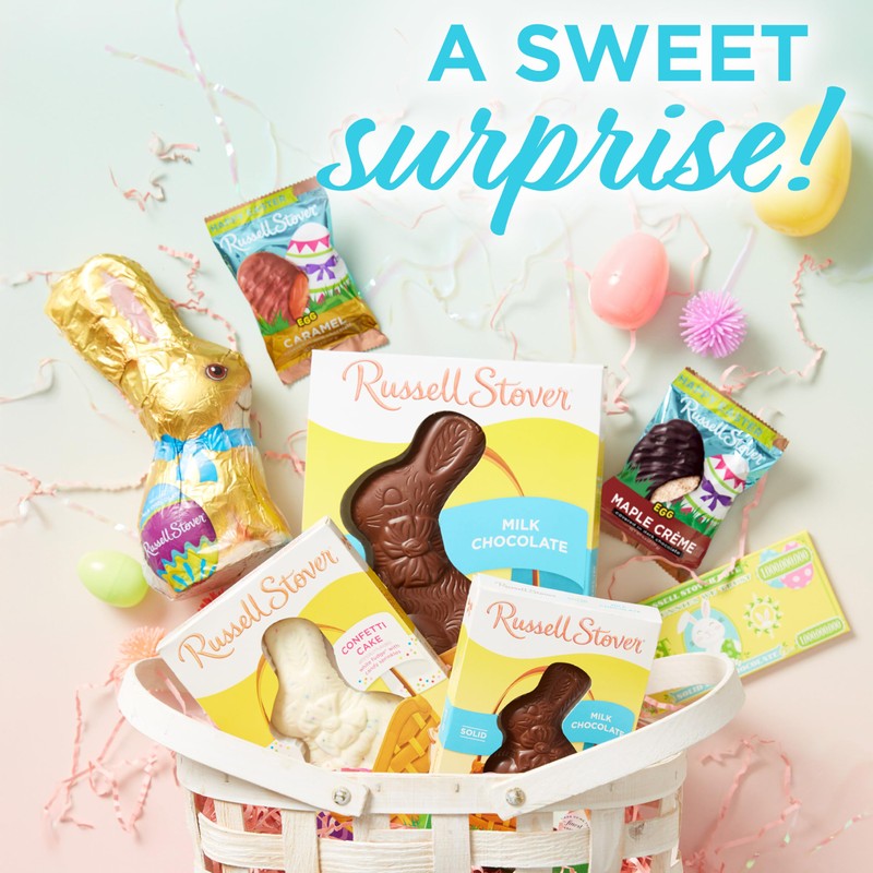 Russell Stover Easter Maple Creme Dark Chocolate Easter Egg, 1.3