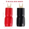 2 Pairs Copper Gold Plated 0 Gauge Spade Terminal Crimp